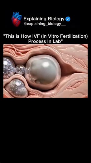 Explaining Biology on Instagram: "“Curious how babies can be made in a lab? This is the IVF (In Vitro Fertilization) process, a step-by-step method that helps couples struggling with fertility. The procedure starts with collecting eggs and sperm, fertilizing them in a lab, and carefully implanting the embryo into the uterus. This medical innovation gives hope to millions and demonstrates the power of science in human reproduction. Whether you are a student, future parent, or fascinated by biolog