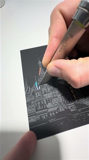 Beautiful Scratch Art 🕌🏛️🌈✍️