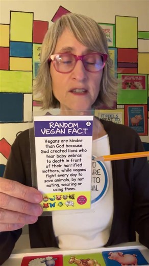 Live highlight - Vegans are kinder than God.