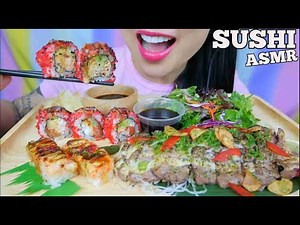 ASMR SUSHI *ABURI + TATAKI (EATING SOUNDS) LIGHT WHISPERS | SAS-ASMR