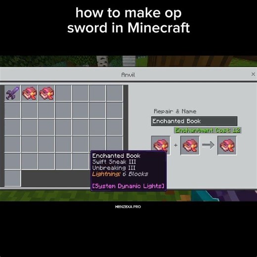 how to make op sword #minecraft