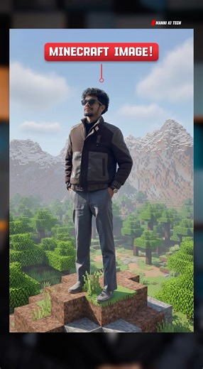 Trending Minecraft Image Kaise Banaye? 😱 #Minecraft #aivideo #gemini