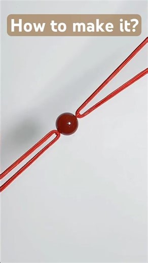 How to string multiple cords through small beads?#shorts #shortsfeed #diy #craft #handmade #howto