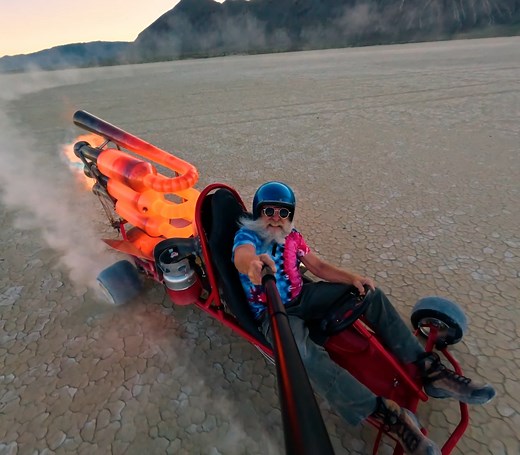 "I'm a rocket maaaannnn" - Bob Maddox, probably 🚀 #GoProHERO12 Black experienced the thrill of his triple valveless pulsejet rocket car in Nevada's Black Rock Desert. Safe to say that Bob is living his best life 😎 Shop HERO12 Black for only SRP ₱24,990 at partner stores nationwide: • Abenson • Camerahaus • Colours Foto • Electroworld • Henry's Cameras • Inbox • Infomax • SM Gadgets • TechPro Unlimited • The Vault • Timeline • Urbangiz • and more 👉🏻 bit.ly/goprophstores PLUS extend your camer