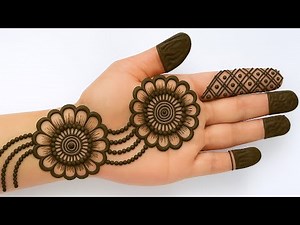Very Easy Front Hand Mehndi Design | Simple & Quick Mehndi for Beginners 2025