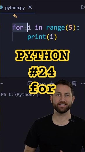 for-Schleife | Python #24 #python #pythonlernen #programmieren #simplexstudy