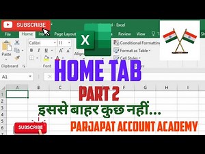 How to use Home tab in excel // home tab complete step by step // part 2 #excel #exceltutorial