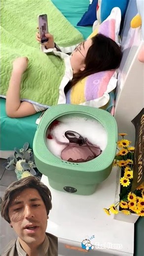 mini portable washing machine #funny #ilovegadgets #newgadgets #gadgets #smartgadgets #homeu