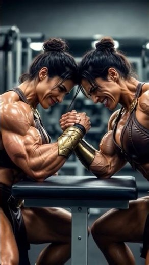 Female Power Unleashed 💪🔥 | Epic Women Arm Wrestling Battle | AI Fitness Video#ai #femalewrestler