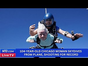 104-Year-Old Chicago Woman Skydives from Plane; Shooting for Record
