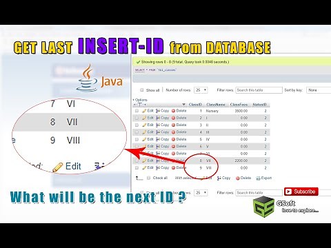 how to get last insert id from database using java | java tutorials #40