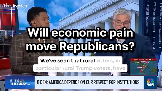 2.7K views · 30 reactions | “Rural Trump voters have shown great patience with Donald Trump, whether it's through the tariff questions and now these issues, before they turn on him.” --Steve Hayes on Meet the Press, discussing the potential impact of economic pain on rural Trump voters | The Dispatch | Facebook