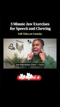 5 Minute Jaw Exercises for Speech and Chewing
