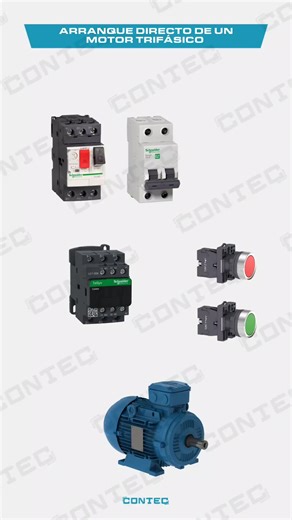 Arranque Directo de Motor Trifásico en Electricidad Industrial