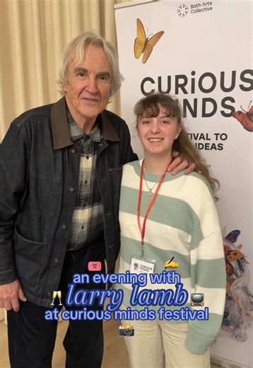 come with me to an evening with larry lamb as a social media assistant for bath’s curious minds festival 🥂📺✍️ - #CuriousMindsFestival #CuriousMinds #BathEvents #BathCulture #IdeasFestival #LarryLamb #Poetry #GavinandStacey #MickShipman #HomewoodPark