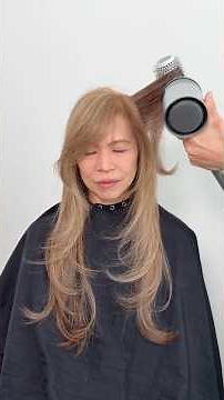 Doing my mom’s hair with the Loreal Airlight Pro Blow Dryer! #haircuttutorial