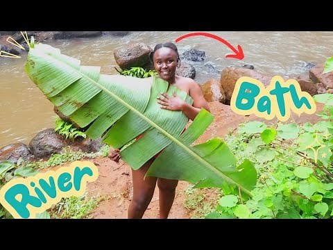 Raw & Real! My First River Bath in the countryside 🌊✨ Village Life in Kenya 🇰🇪 inspired ‪@iammarwa‬