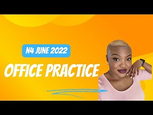OFFICE PRACTICE N4 JUNE 2022