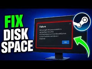 How to Fix Steam “Not Enough Free Disk Space” Error (Complete Guide)