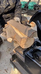 Automatic wood splitting machine #wood #woodworking | Craft 1 Minute