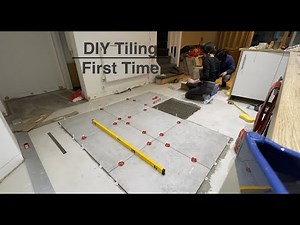 DIY Tiling for the First Time | TimeLapse | Flooring makeover