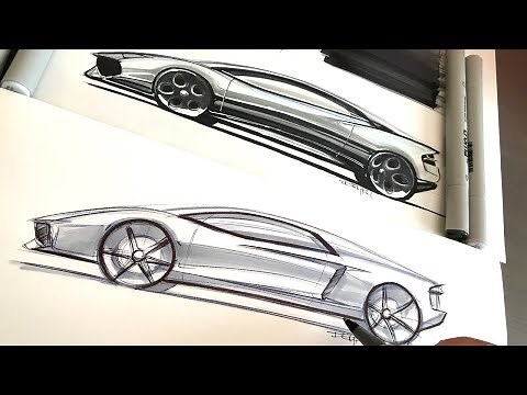 How to Sketch a Lamborghini in 2 Simple Steps - Try it!