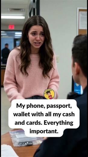 My Bag Got Stolen at the Police Station 🎒 #learnenglish #englishconversation #shorts