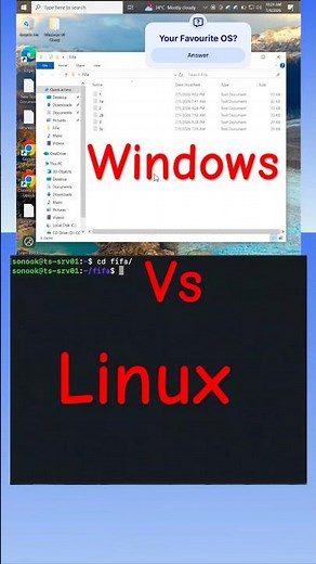 Windows vs Linux #windows #linux