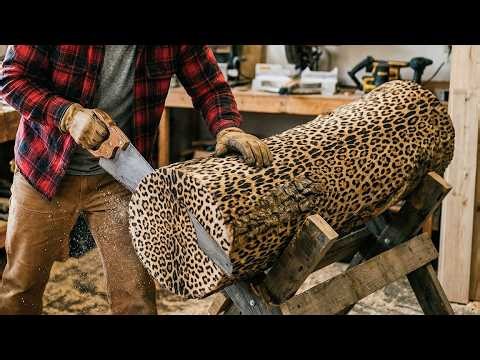 Rare Leopard Grain Discovery - The Most Beautiful Pattern in Coconut Wood