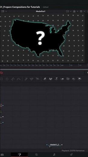 How to make map border animation in DaVinci Resolve Fusion
