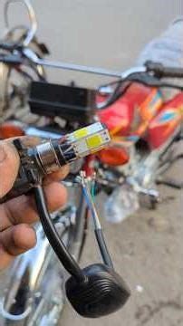 MOTORCYCLE Gets a DIY LED Headlight Upgrade || #viral #faridiauto #shorts