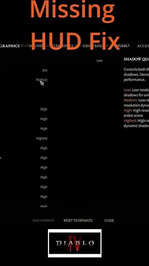 Diablo 4 D4 No HUD Fix Missing Display Heads Up Display