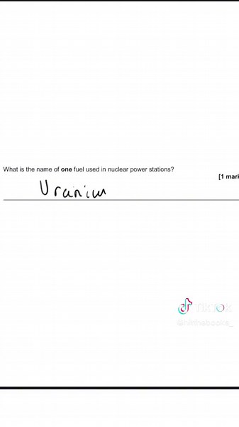 Nuclear fuel #gcse #gcsephysics #physicspaper1 #hitthebooks #aqa #gcse2023 #revision #exams2023