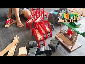 Ultimate 2-Story Wooden Train Layout with Brio World Elevations