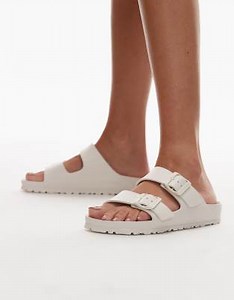 Birkenstock Narrow Fit EVA Arizona sandal in eggshell | ASOS