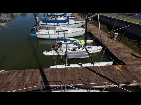 A tiller pilot on a Windrider 17? this will be a game changer!