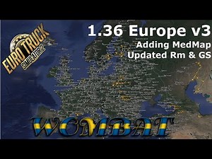 ETS2 1.36 - Promods 2.43 Europe Edition Map Combo v3 including the new MedMap, Rusmap 2.0 & GS 1.36