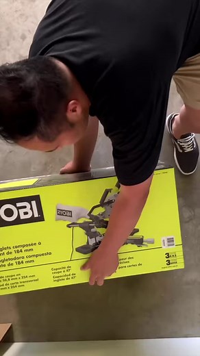 RYOBI 10 Amp 7-¼" Sliding Compound Mitre Saw will allow anyone to become a precision craftsman. "Great for building fences, gates, and deck. So far so good 🪚" - @timotheodiy Shop now. Only at @homedepotcanada https://bit.ly/3zpRVyZ | RYOBI Power Tools Canada