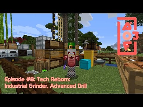 All of Fabric 3 #8 - Tech Reborn: Industrial Grinder and Advanced Drill