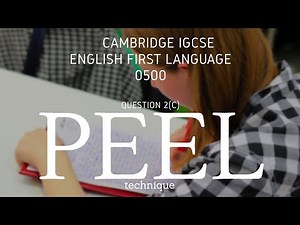 How to Write a PEEL paragraph - Improve your IGCSE English!