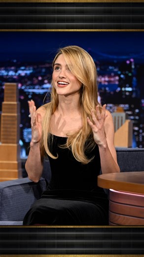 #NataliaDyer had some input when it came to #NancyWheeler’s style in Season 5 of #StrangerThings! #FallonTonight #StrangerThingsOnFallon | The Tonight Show Starring Jimmy Fallon