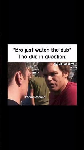 Dexter but it’s an anime dub #anime #voiceactor #dexter