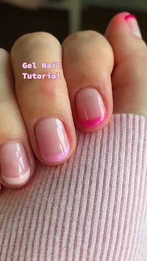 nail stamper on very short nails💗 #gelnails #frenchtip #nailstamping ...