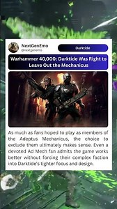 as much as warhammer 40k fans hoped to play as members of the adeptus mechanicus they were excluded