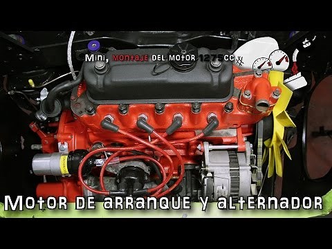 Mini, montaje del motor 1275cc #19: Motor de arranque y alternador | (En español)