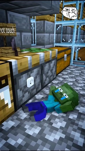 Why Zombie Baby Are Crying In Minecraft 😭🥺 #minecraft #animation #gaming #shortsfeed #shorts