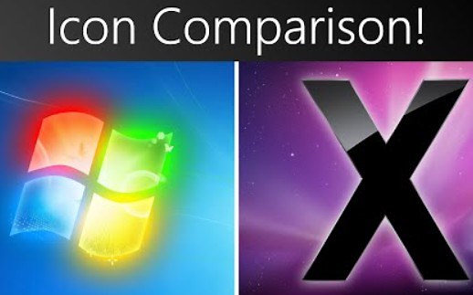 Windows 7 VS Mac OS X 10.6图标对比
