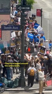 'Don't be stupid ... without the writers, we're nothing' — 'Homeland' and 'Princess Bride' actor Mandy Patinkin was spotted picketing in solidarity with the ongoing WGA writers' strike in NY on May 10 | NowThis