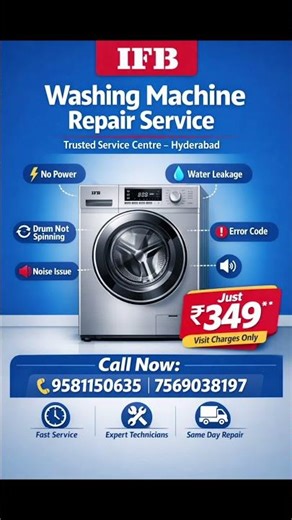 IFB Front Load Service Experts in Hyderabad 🧺✨ IFB Error Code Repair Service Hyderabad ⚙️ #ifb
