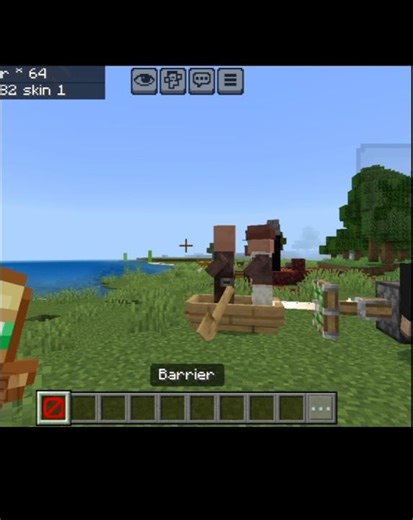How to get barrier blocks in Minecraft PE without mod#trending#viral #shorts #gaming#minecraftshorts